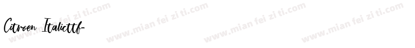 Citroen Italicttf字体转换